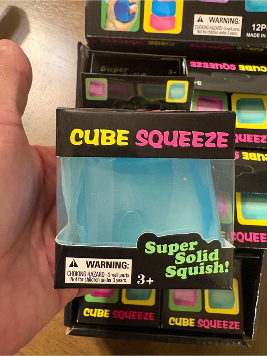 Other - Cube Squeeze Super Solid Squish Stress Toy